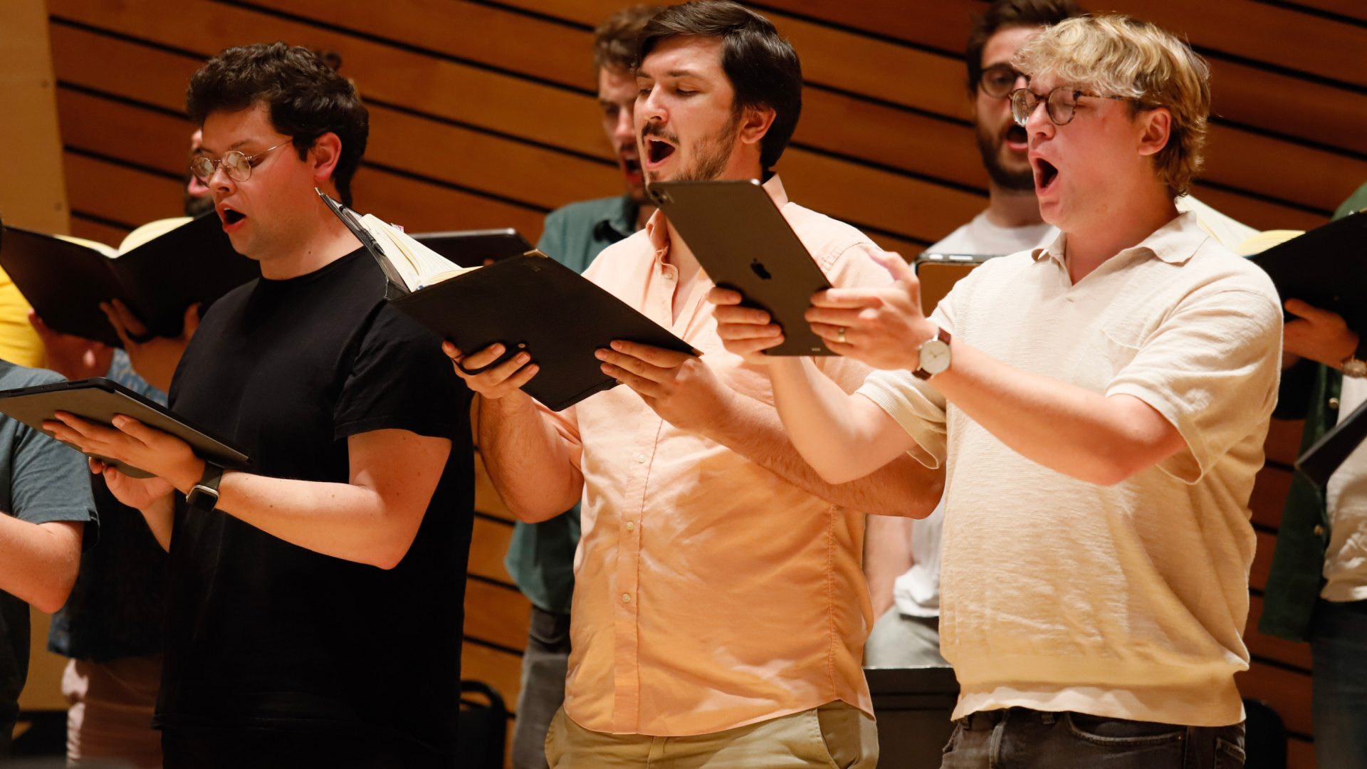 The Music of the Baroque Chorus in rehearsal in Aspen August 2025